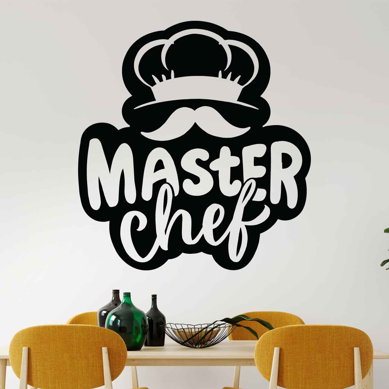 מדבקת קיר למטבח Master chef